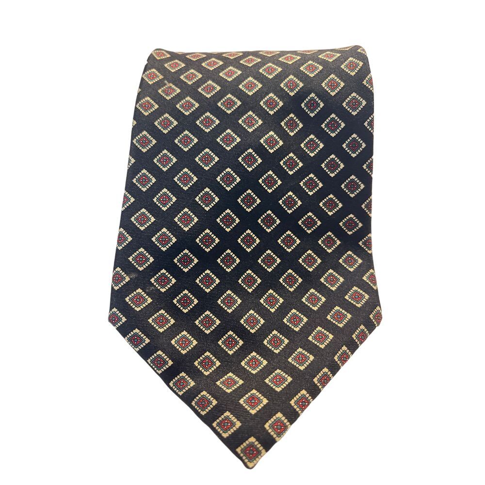 Cromley & Fitch Elegant Diamond Pattern Silk‎ Tie for Formal Occasions Z-31